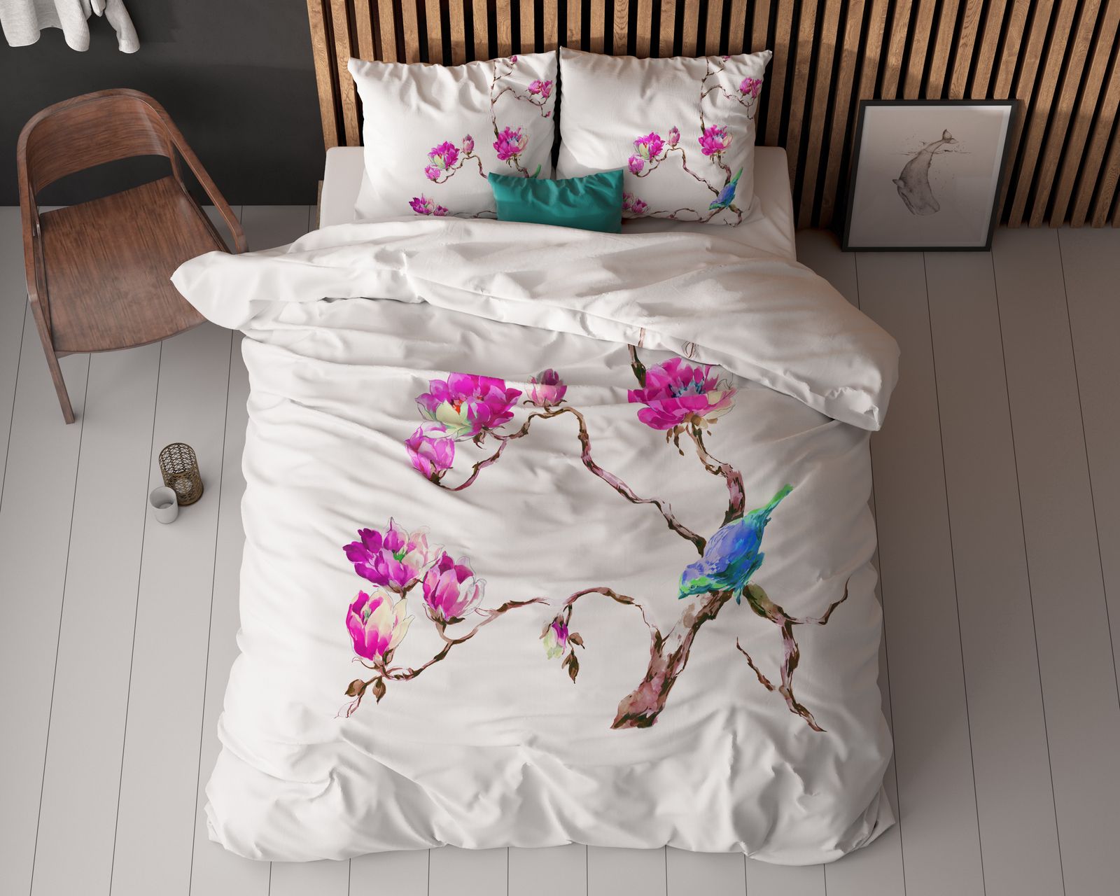 NordDream Essentials pussilakana Magnolias valkoinen mikrokuitu
