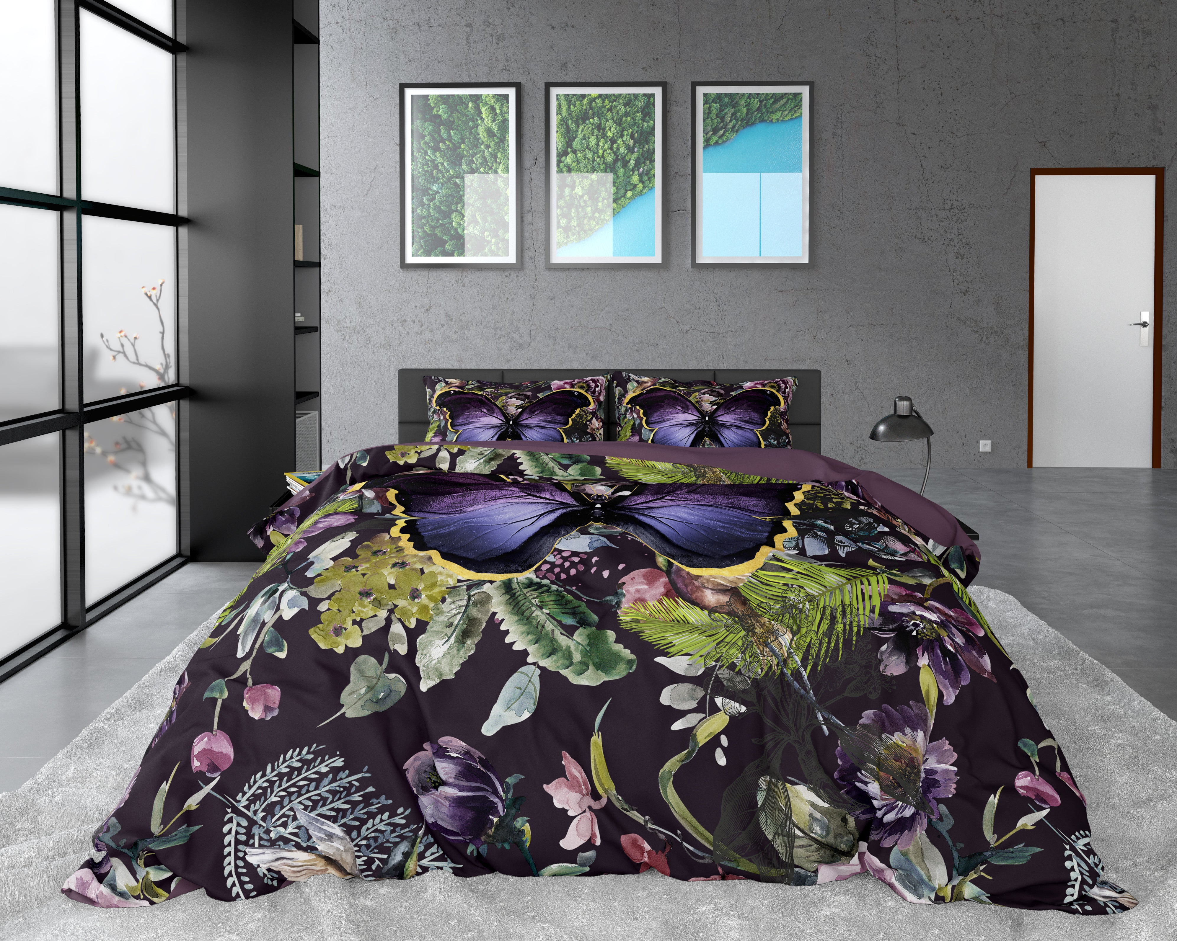 NordDream Wild Satin Mosani pussilakana turkoosi 200x220
