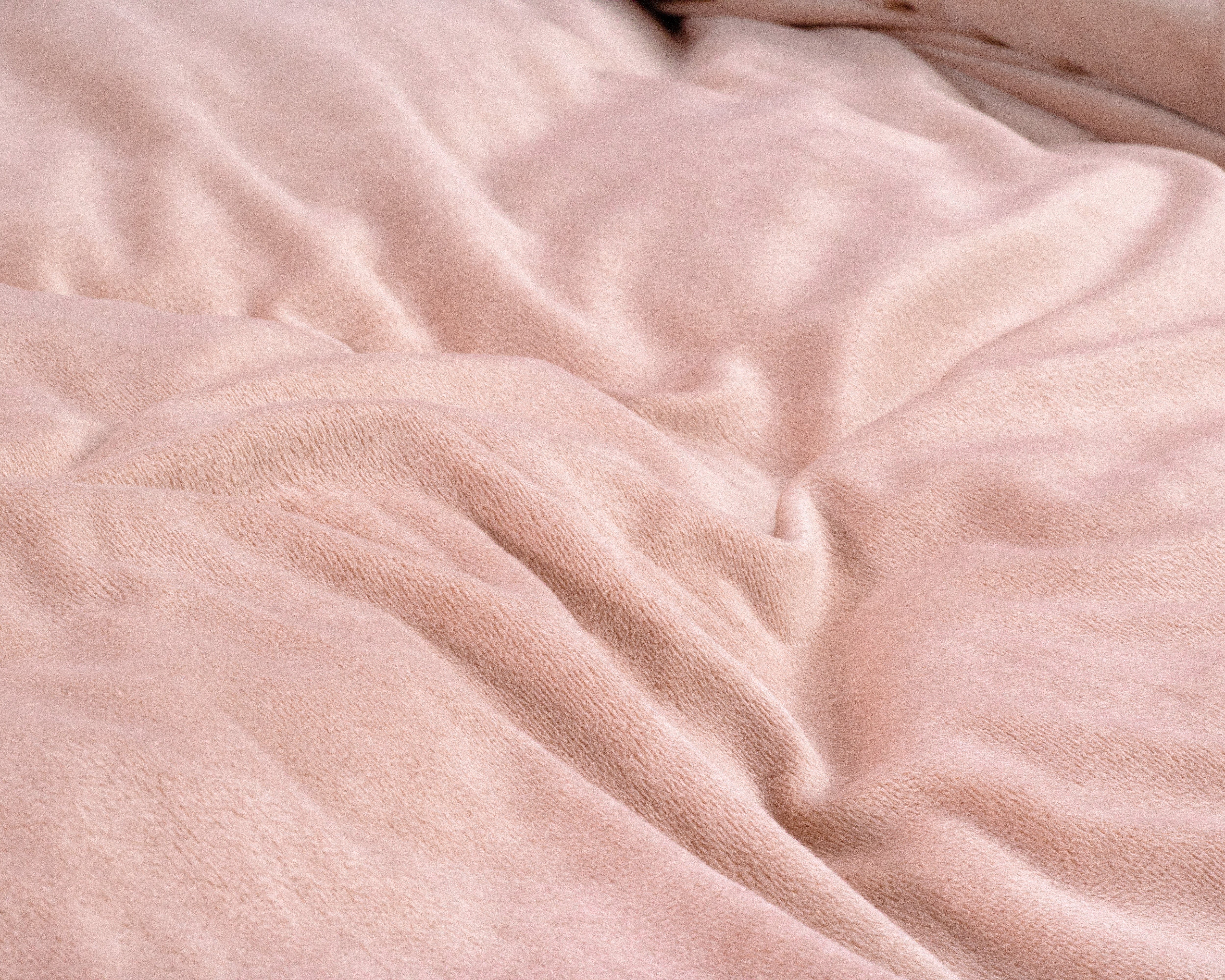NordDream Velvet Uni pussilakana 140x220 roosa sametti