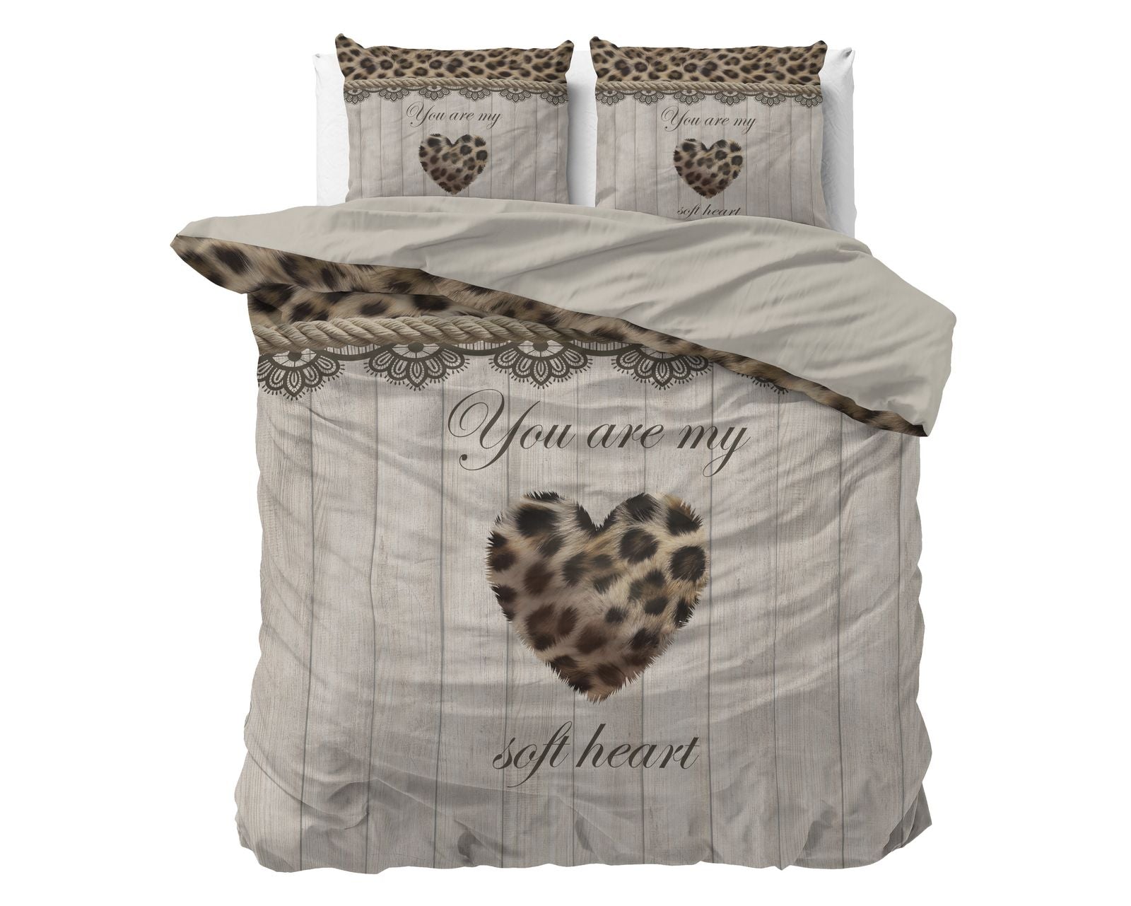 NordDream Essentials You Are My Heart pussilakana 240x200/220 hiekka