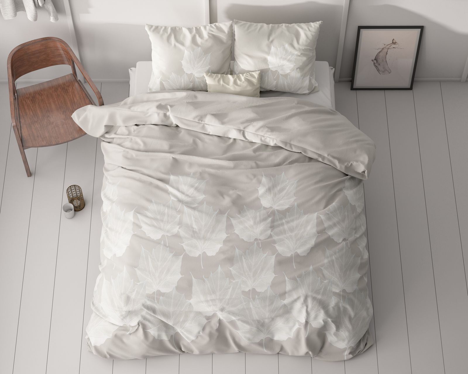 NordDream Classy Lisa Grijs pussilakana 200x220 mikrokuitu