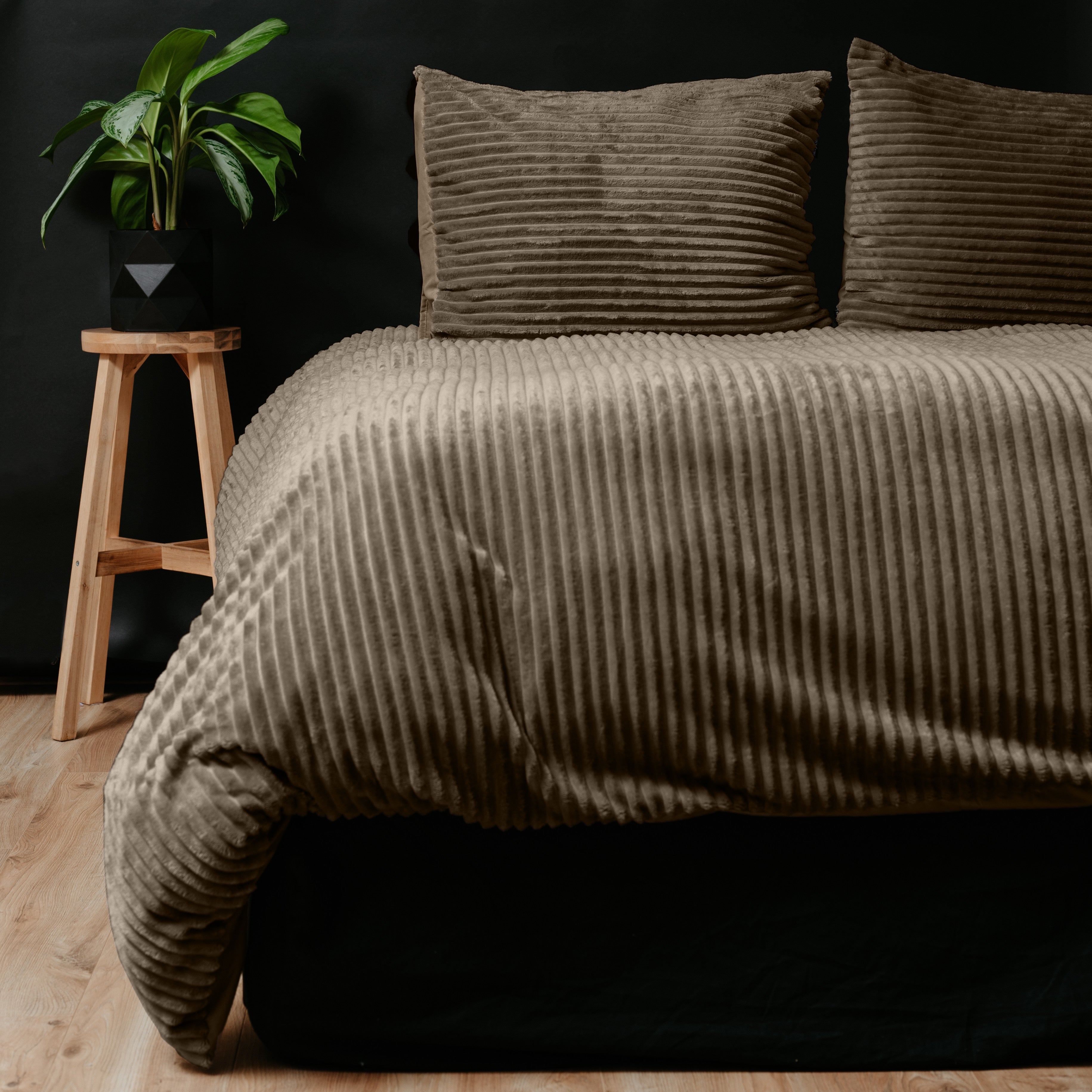 NordDream Teddy pussilakana taupe rib