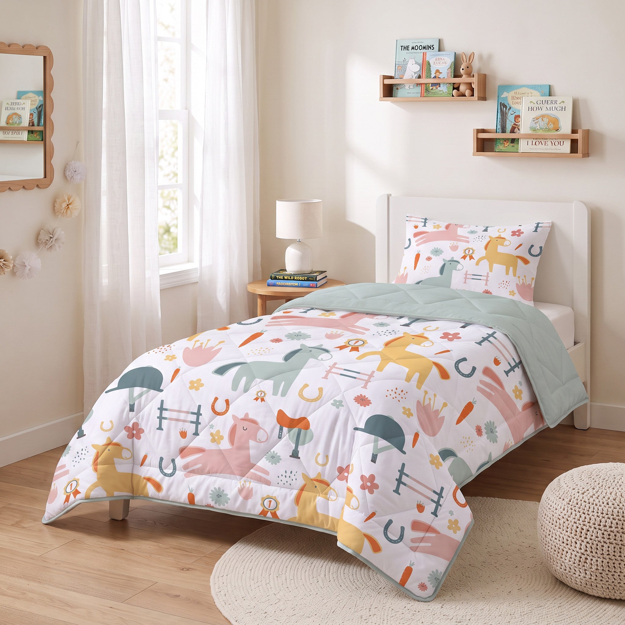 NordDream Kids lastenpeitto 140x200 hevoset pestävä