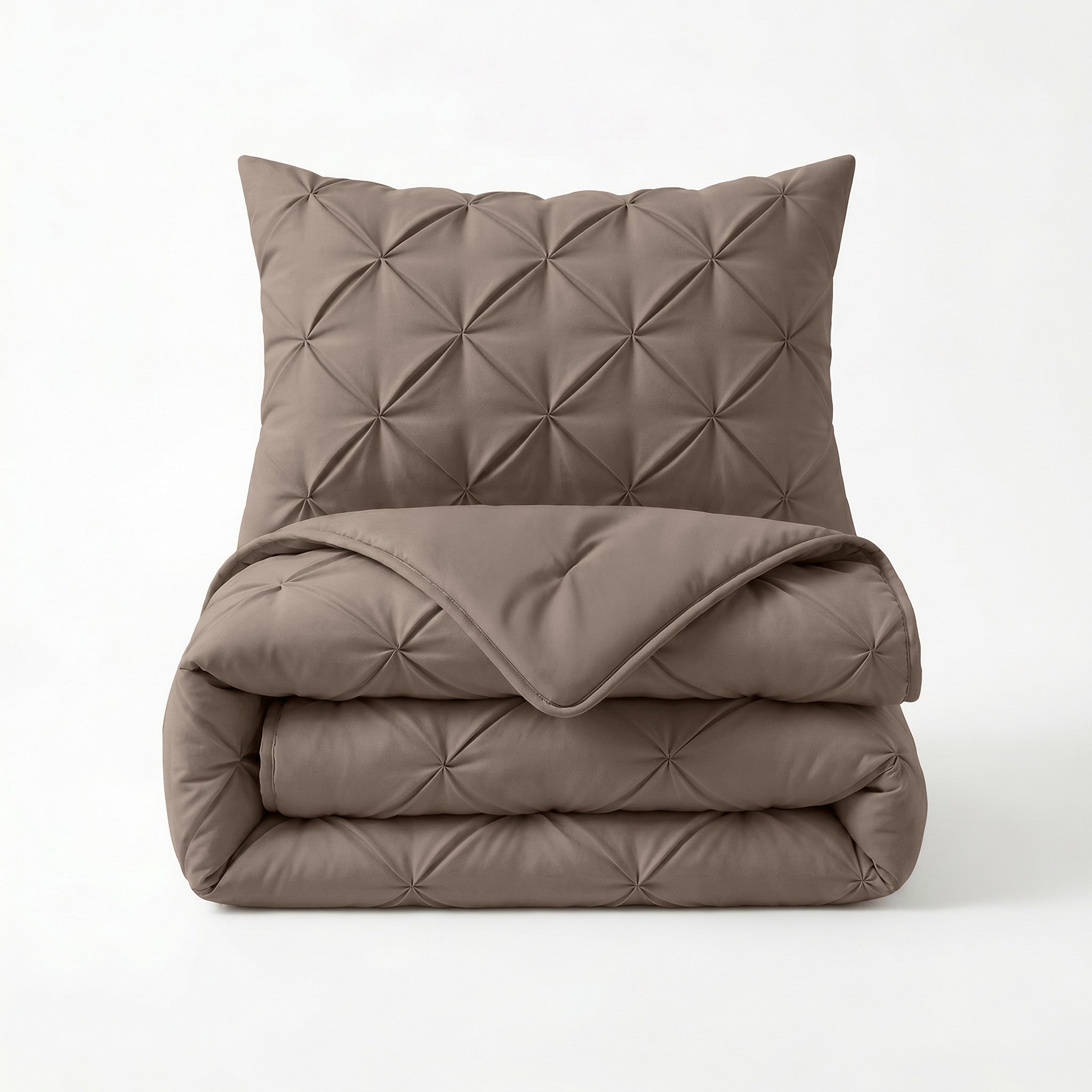 NordSleeps NordDream Lazy Pintuck peitto 140x200 taupe tikattu