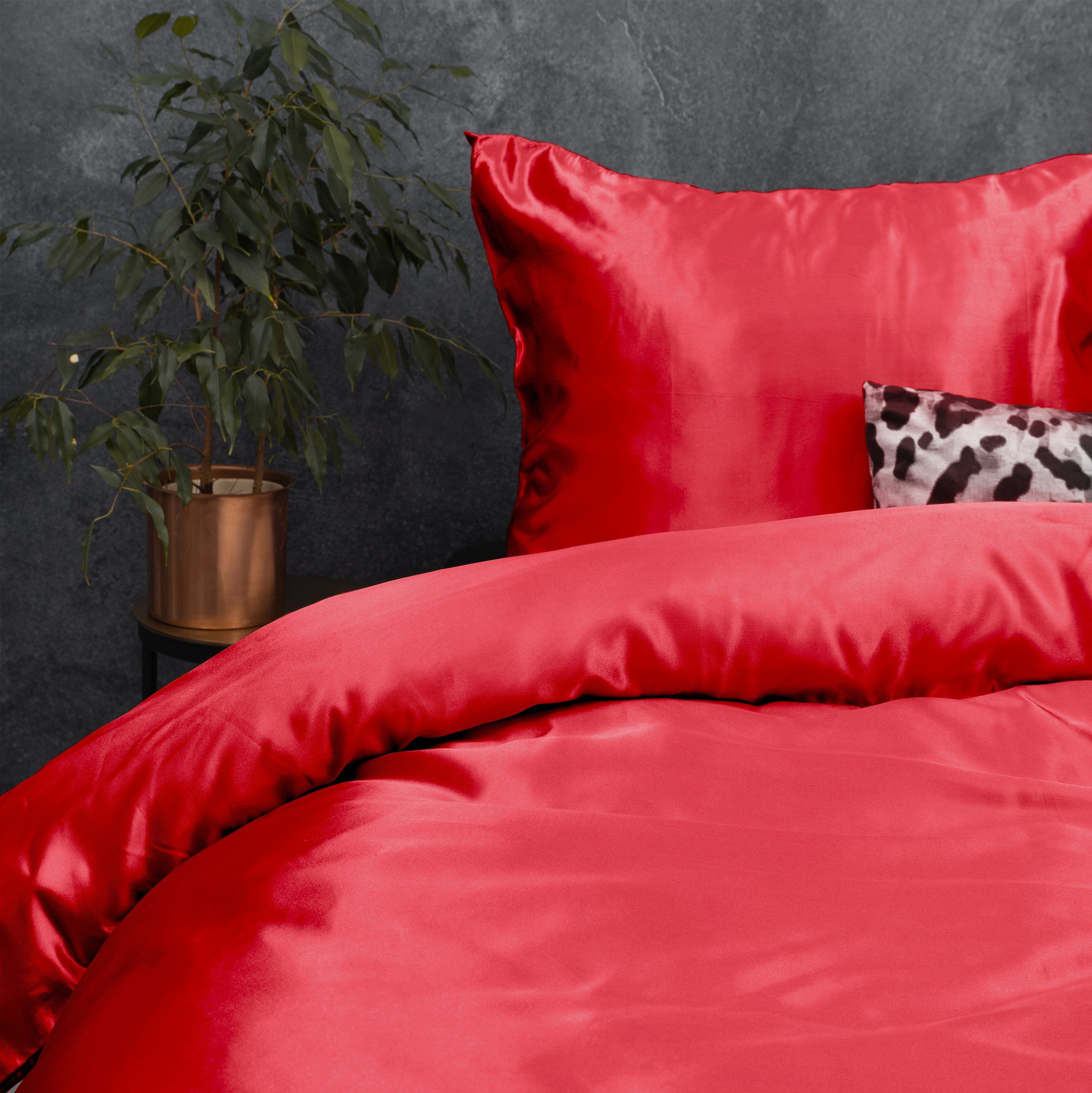 NordDream Beauty satiini pussilakana 200x220 punainen