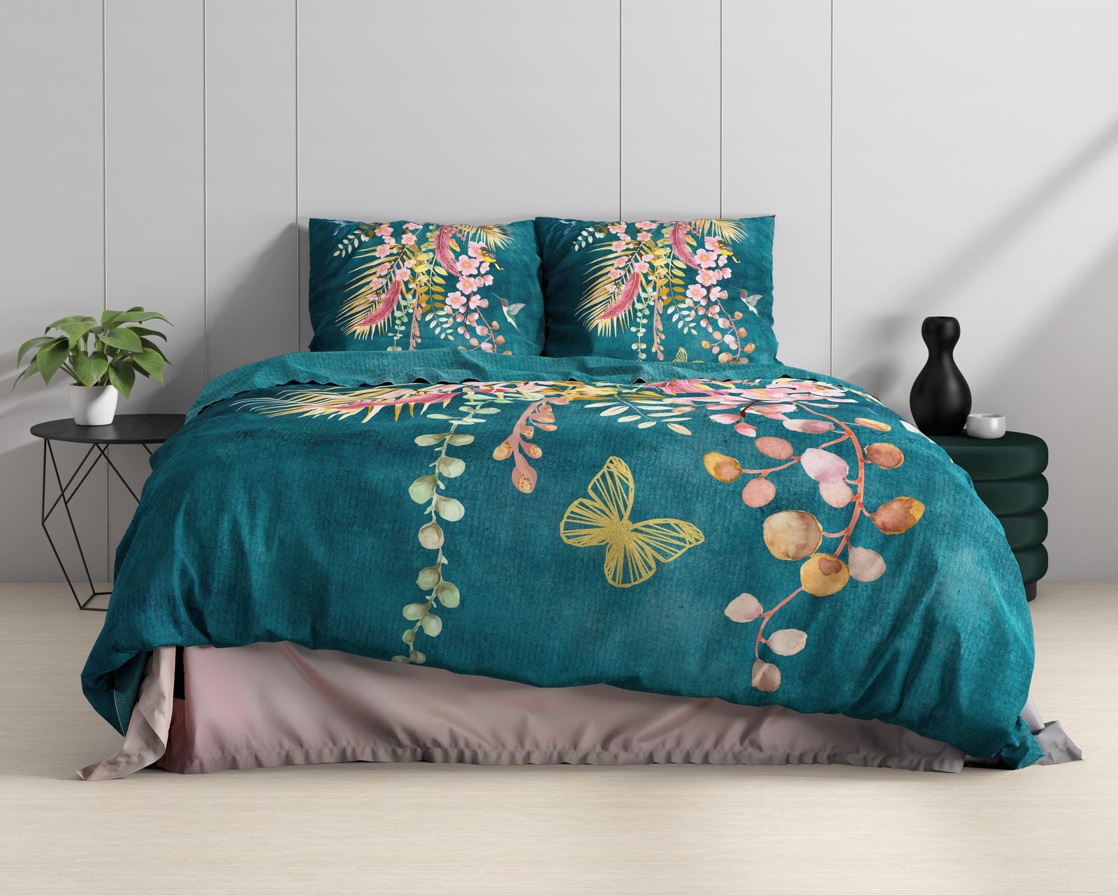 NordDream Satin Kamala pussilakana vihreä 240x220