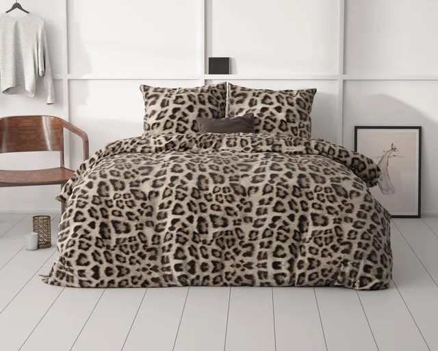 NordDream Classy Deep Panther pussilakana 140x200 ruskea mikrokuitu