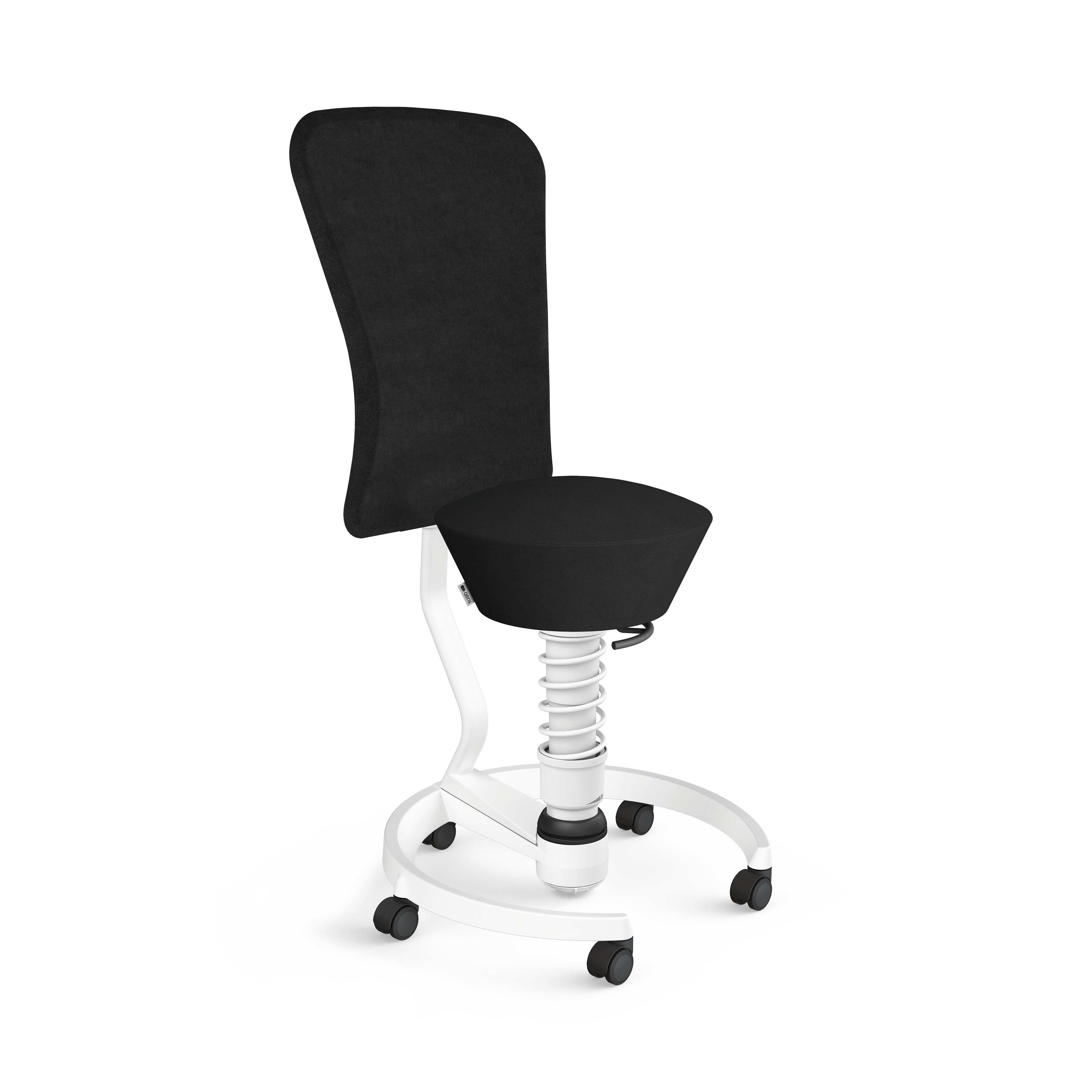 Aeris Swopper selkänojalla työtuoli musta mikrokuitu Comfort