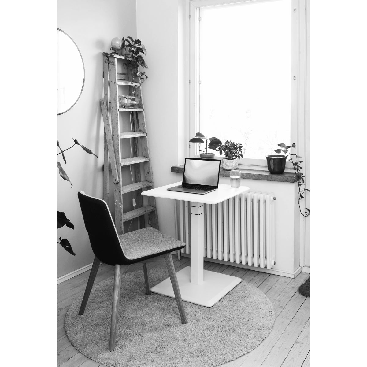 Stoo Desk Single Compact sähköpöytä musta 60x60