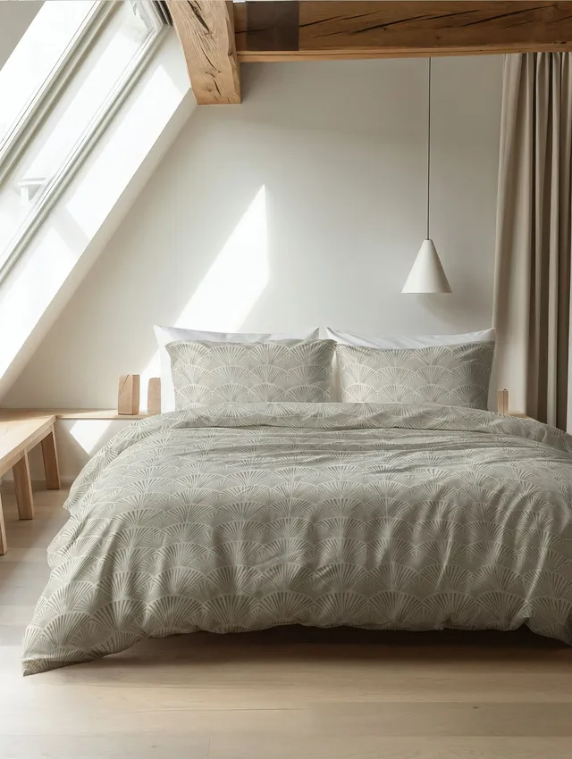 NordDream Flanel Claire pussilakana hiekka 150 gsm lämmin