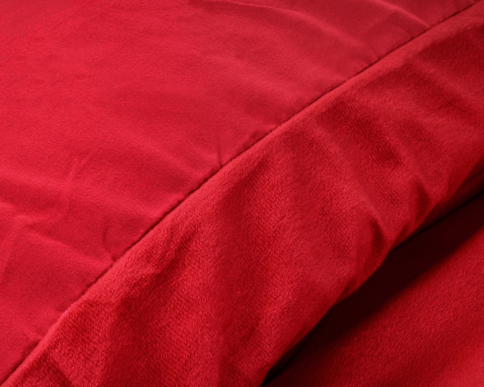 NordDream Velvet Uni pussilakana punainen 240x220 sametti
