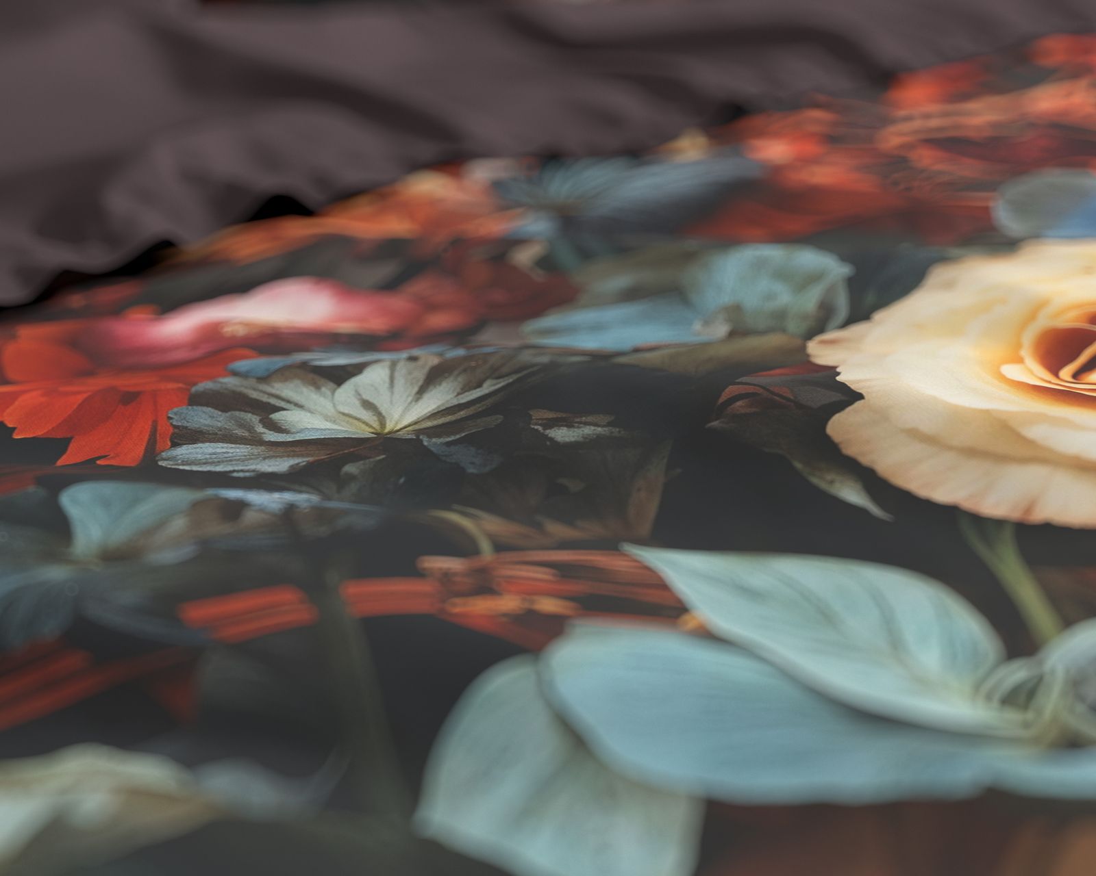 NordDream Wild Flower pussilakana 200x200 multi satiini