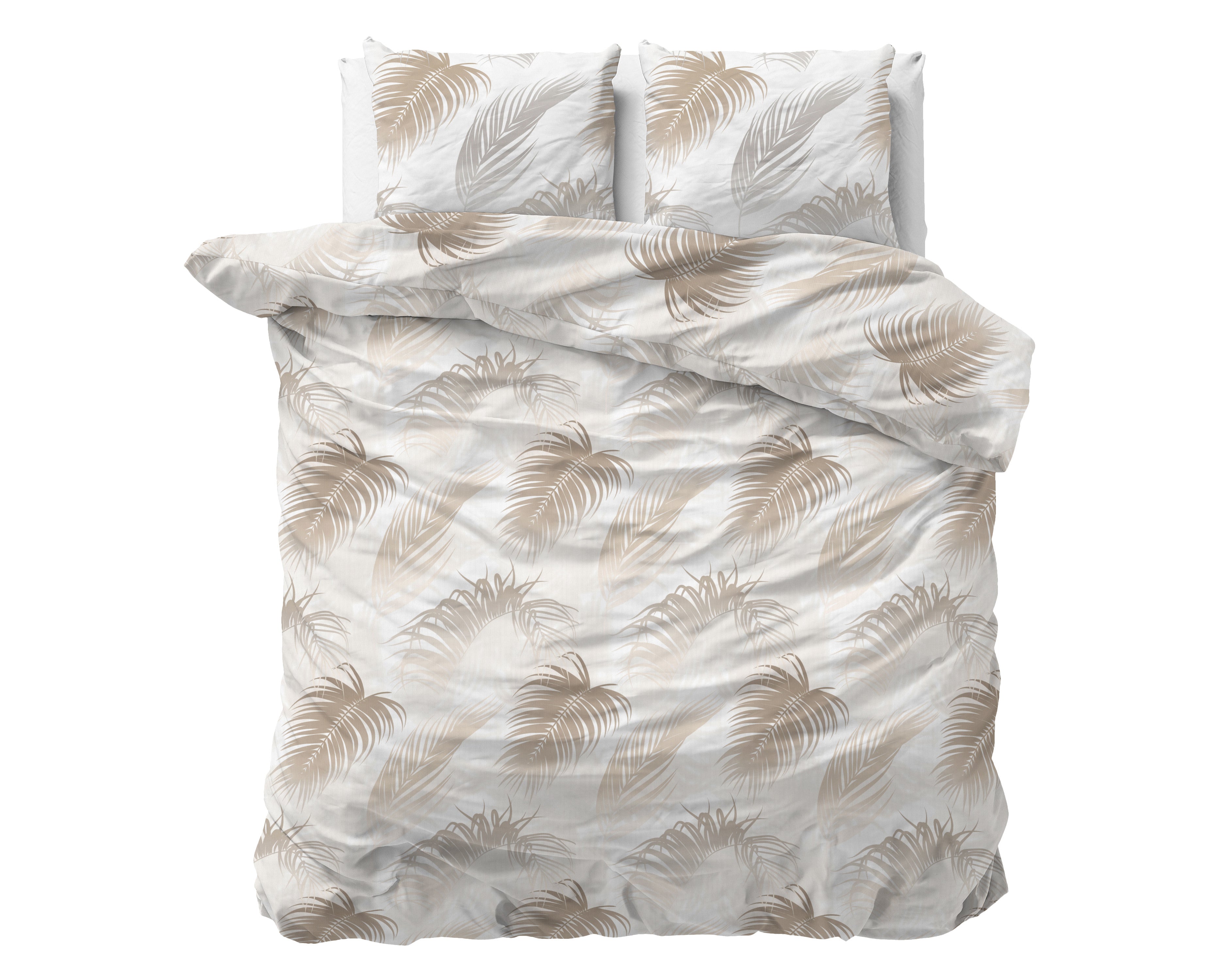 NordDream Elegance Jayda pussilakana 200x200 taupe puuvilla