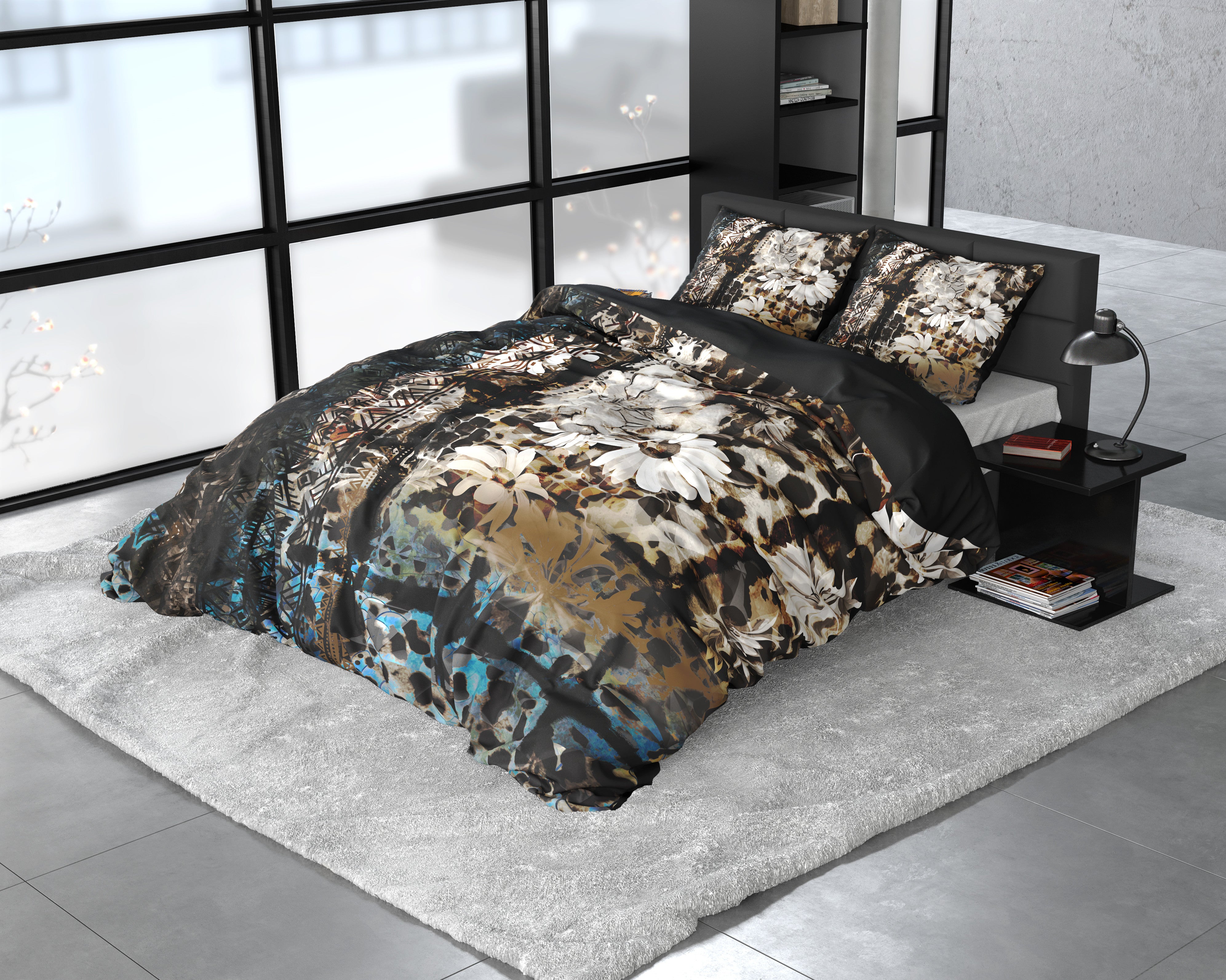 NordDream Wild Satijn Aluna pussilakana multi 200x220 cm satiini