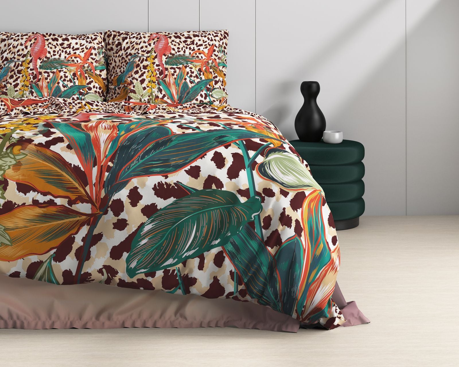 NordDream Satijn Ida Multi pussilakanasetti 240x220 satiini