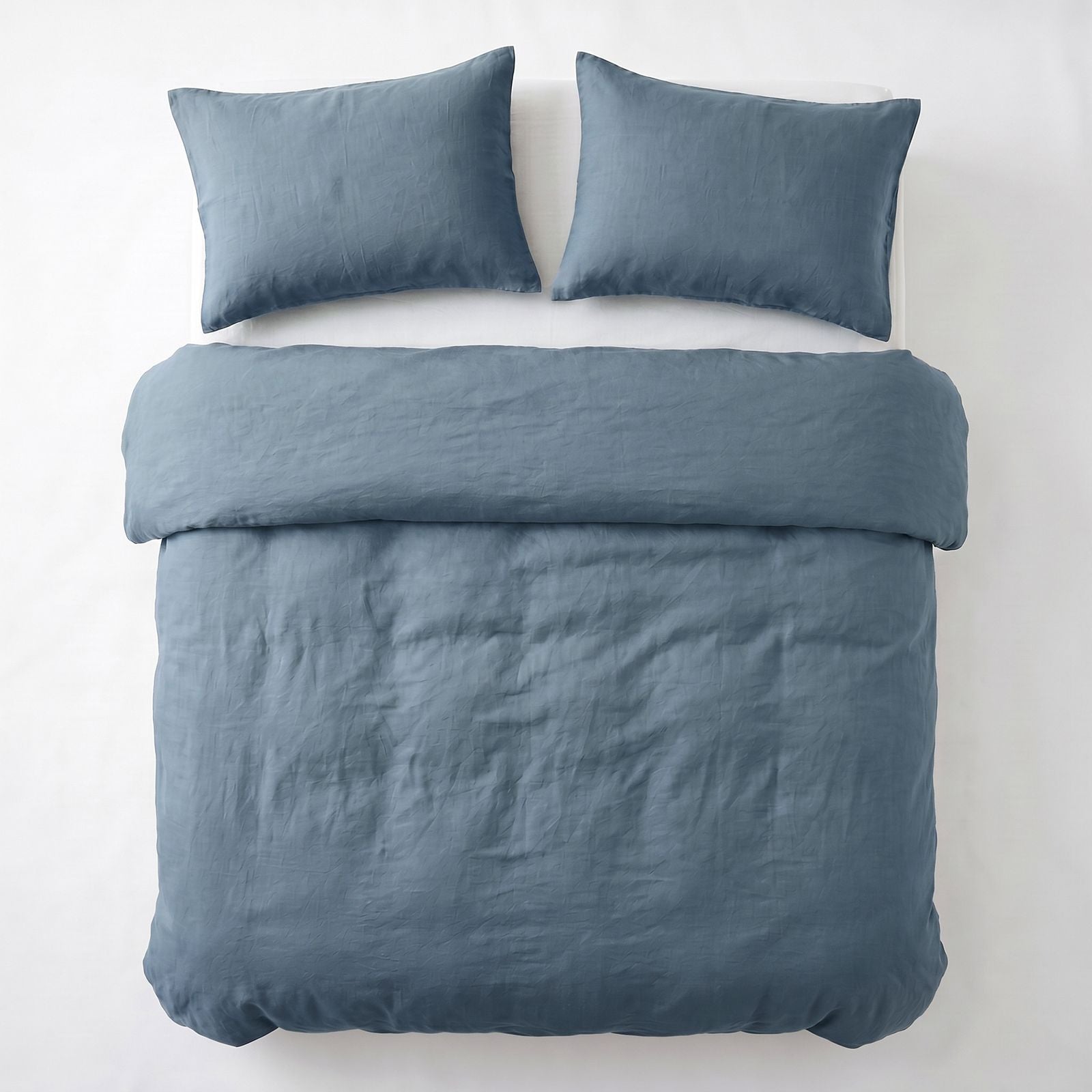 NordDream Stone Washed pussilakana 140x200/220 sininen