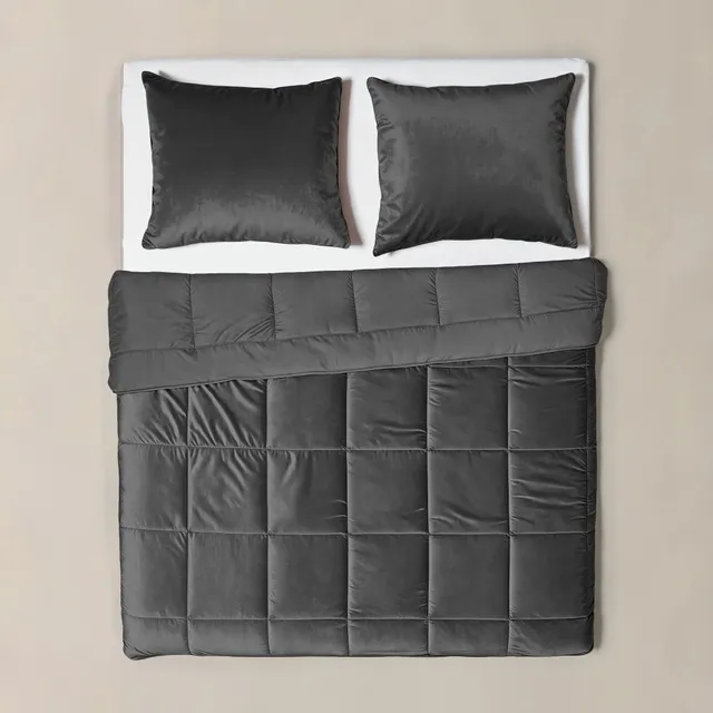 NordDream Lazy Velvet peitto ilman pussilakanaa 240x200 antrasiitti
