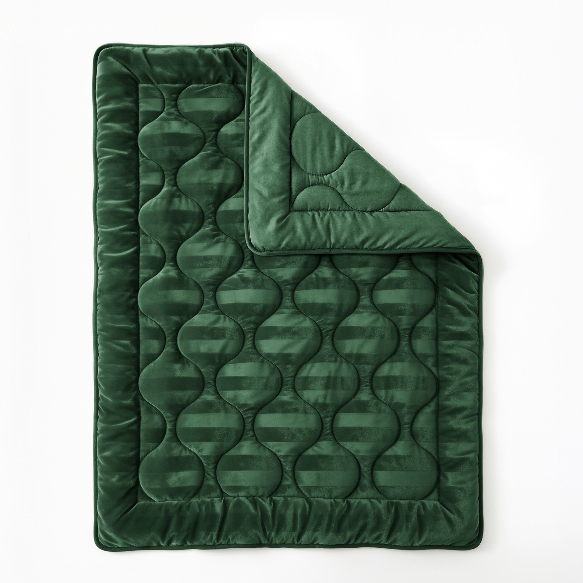 NordDream Lazy Hotel Velvet peitto tummanvihreä 200x200 sametti