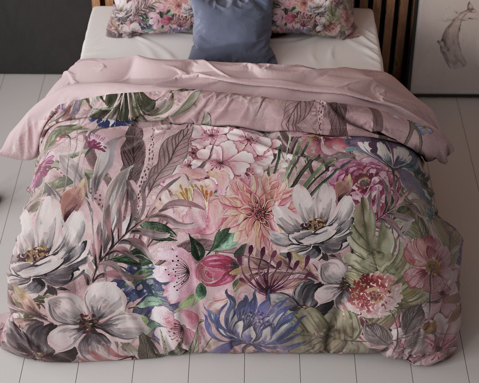NordDream Essentials Tess pussilakana 200x220 roosa