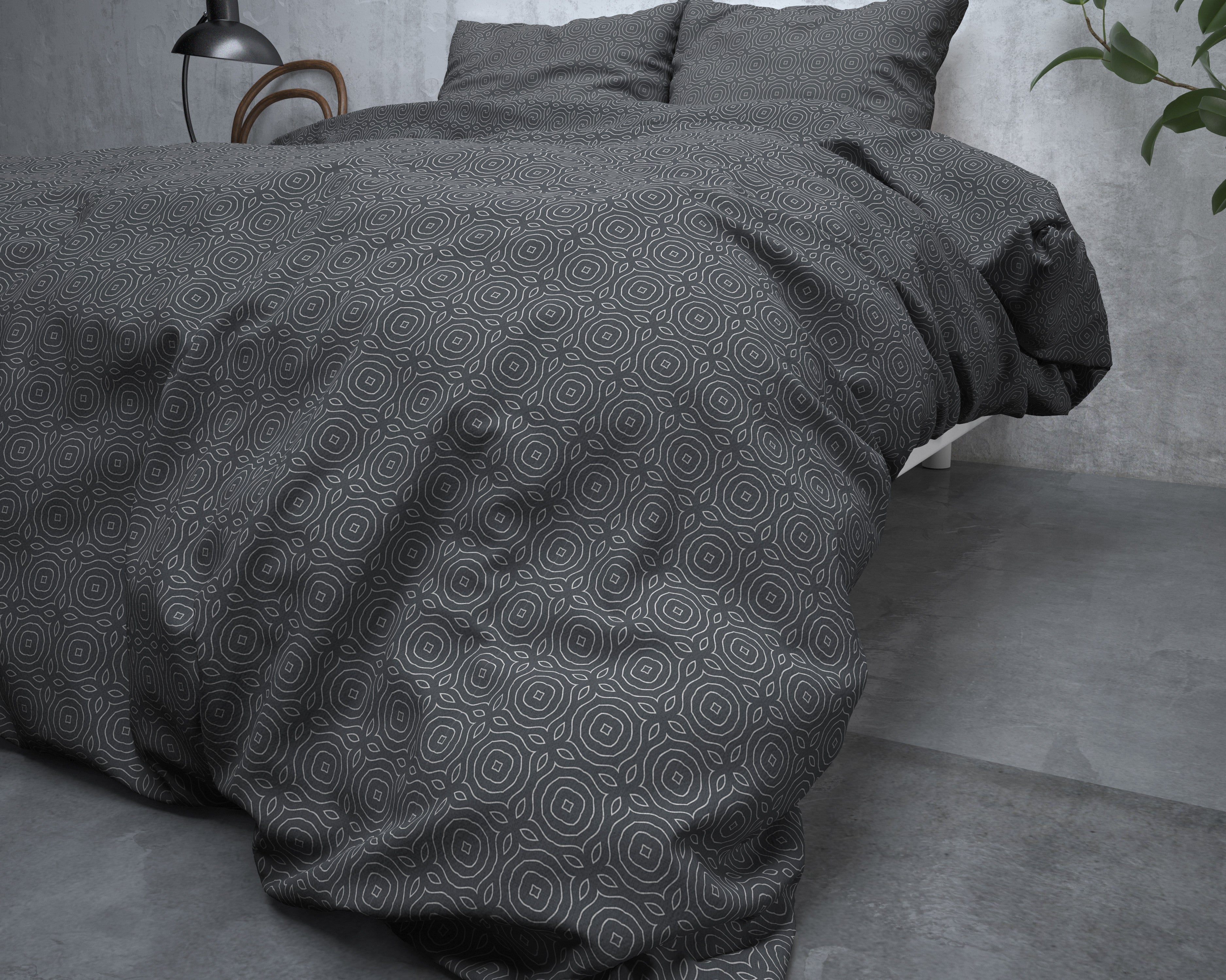 NordDream Flanel Jason pussilakana 140x200/220 antrasiitti