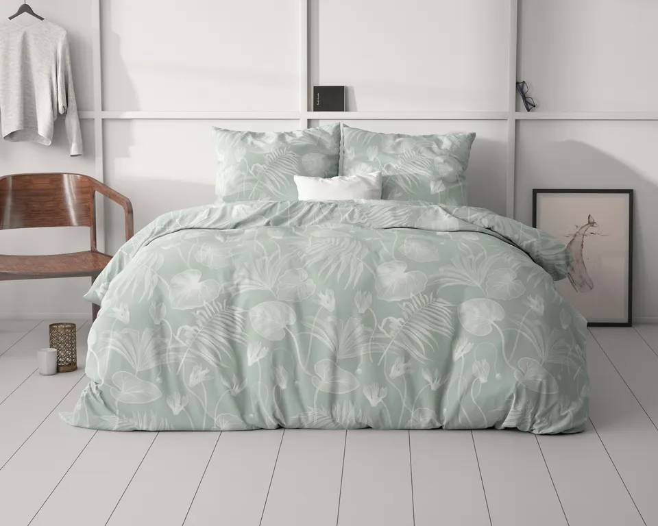 NordDream Classy Delight pussilakana vihreä 200x220 cm mikrokuid