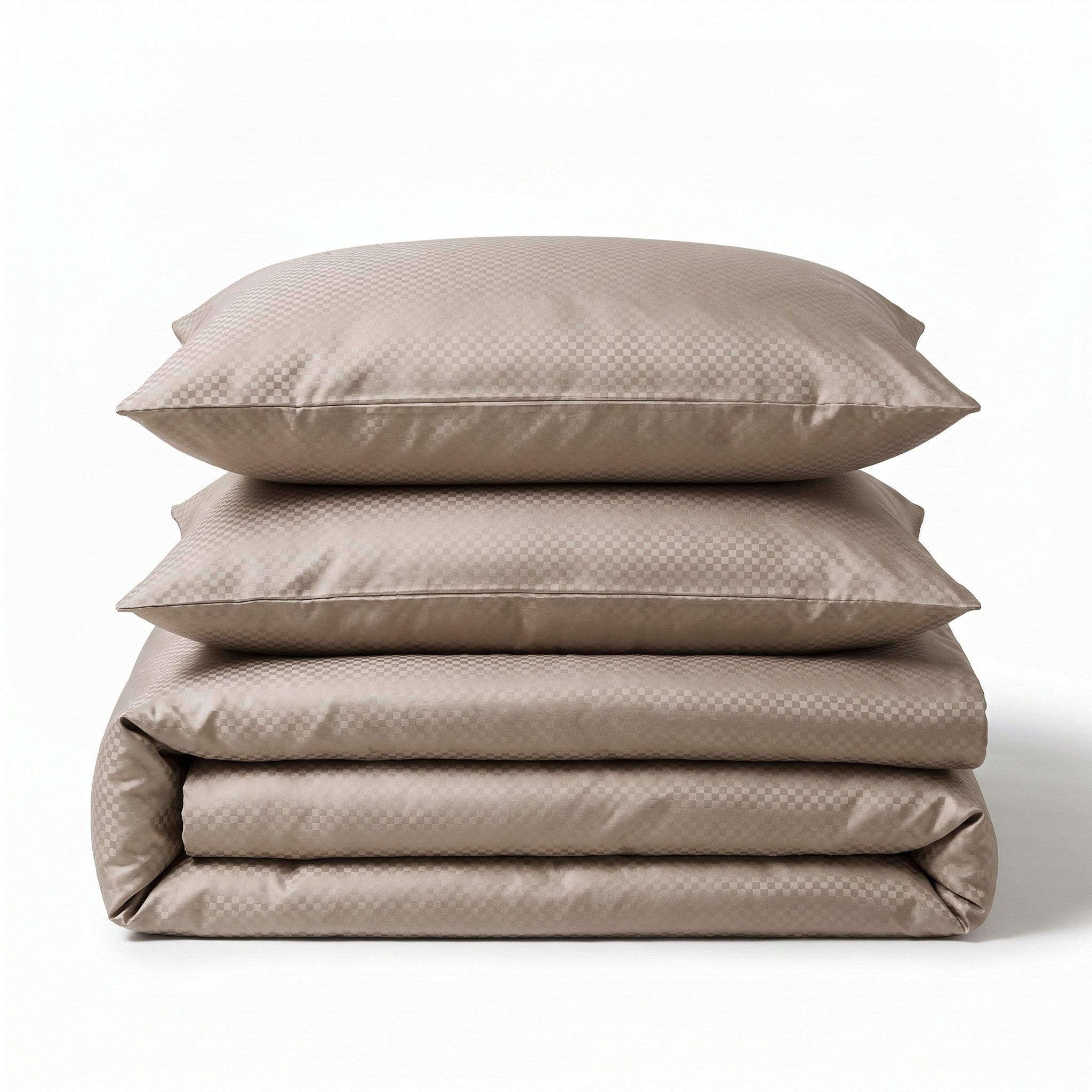 NordDream Satin Point Taupe pussilakana 240x220 kohokuvio