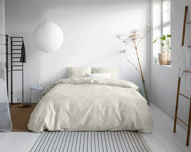 NordDream Satijn Uni pussilakana 240x200/220 cm creme satiini