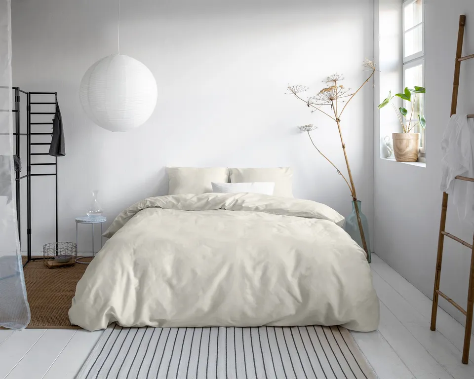 NordDream Satijn Uni pussilakana 240x200/220 cm creme satiini