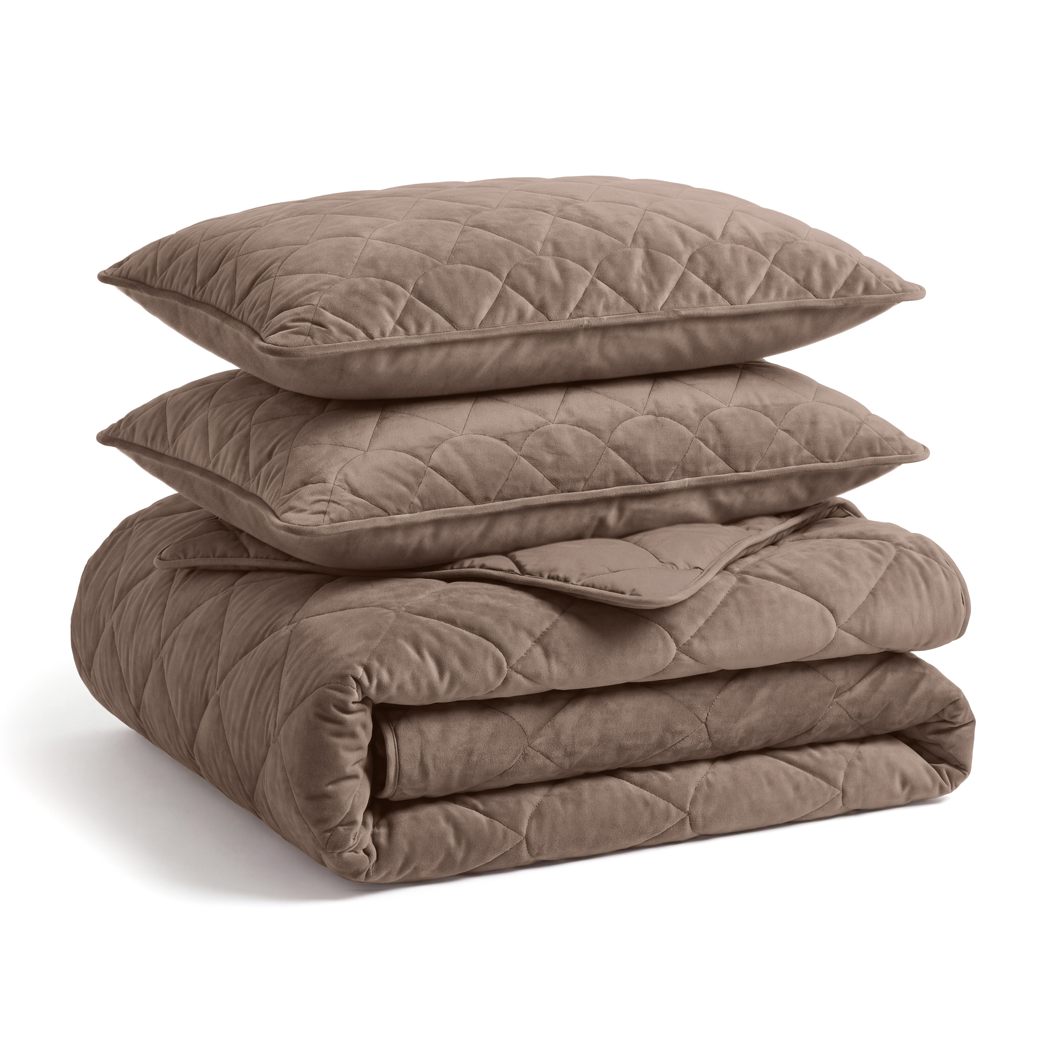 NordDream Lazy Velvet peitto ilman päällistä taupe 200x200 cm