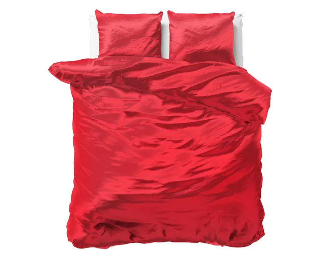 NordDream Beauty satiini pussilakana 200x220 punainen