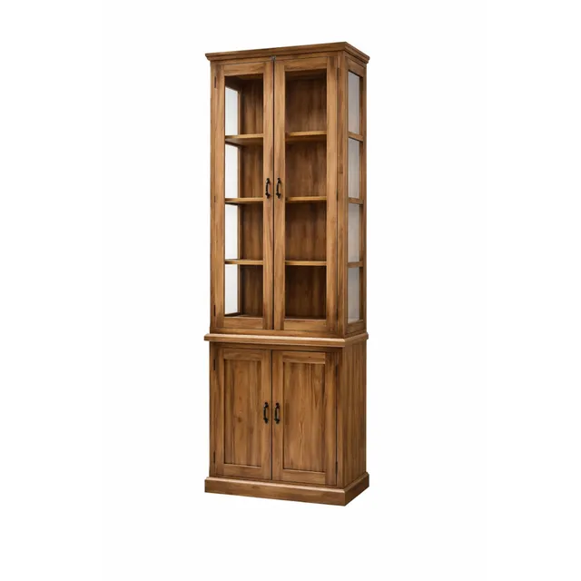 Sasus Taranto vitriinikaappi 80x35x225 kierrätystiikki