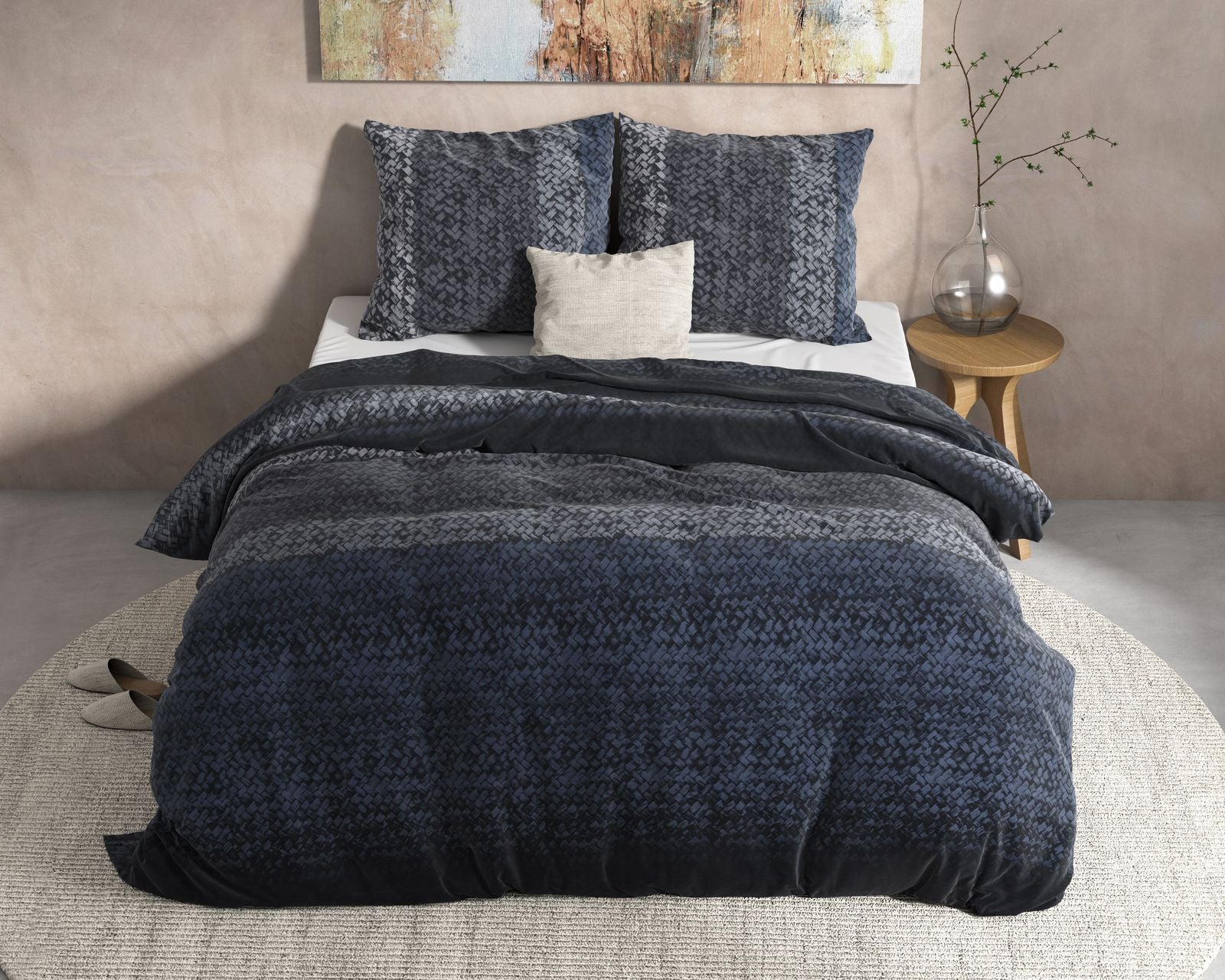 NordDream Flanel 200x220 pussilakana sininen gradient