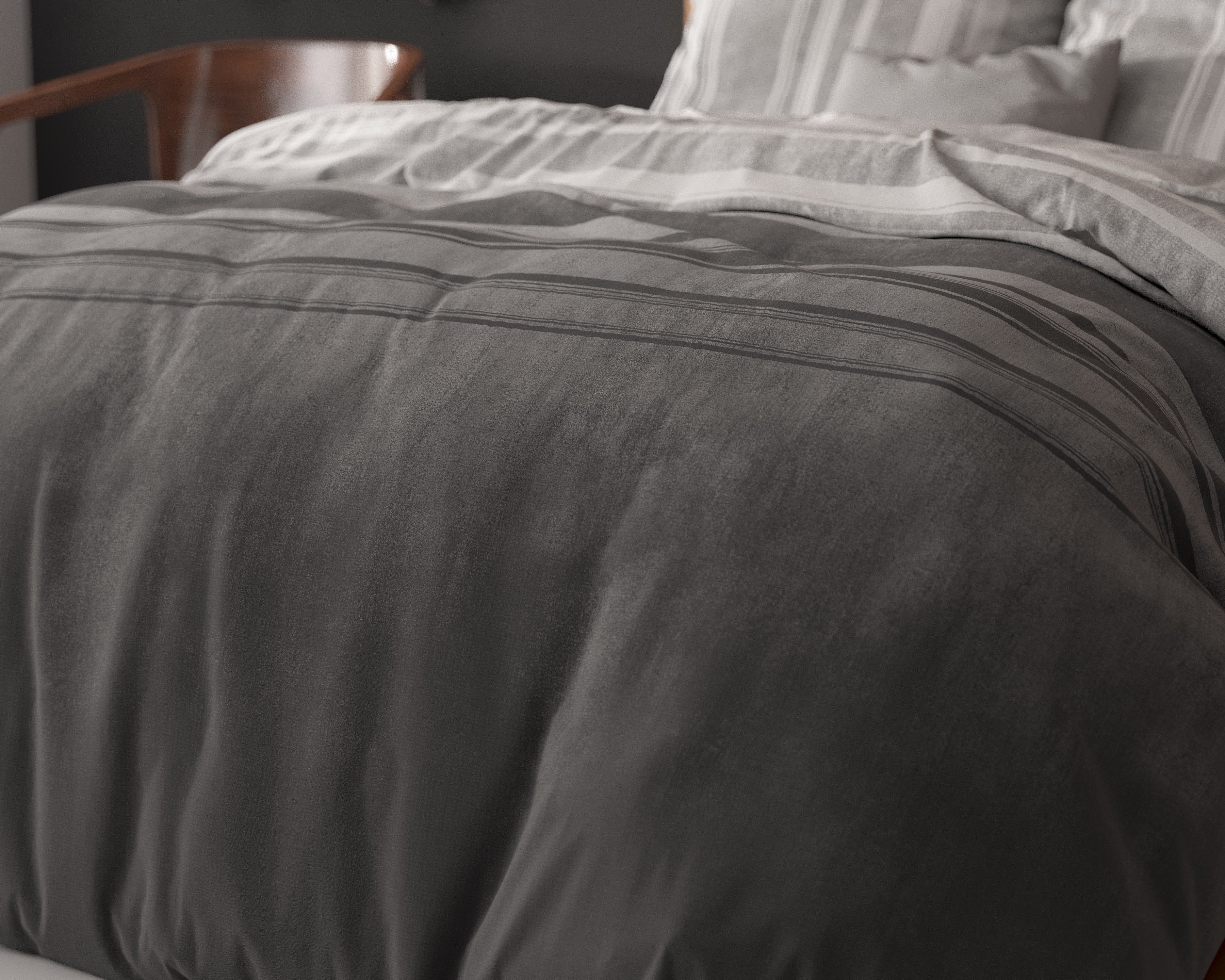 NordDream Elegance Moon Lights pussilakana 240x200/220 harmaa