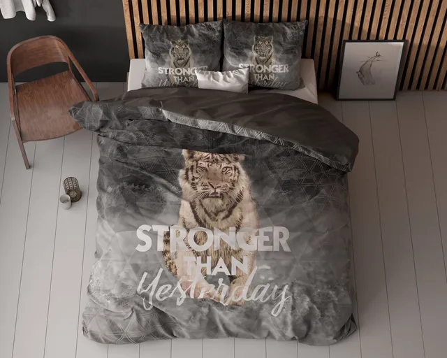 NordDream Stronger Grijs pussilakana 240x200/220 harmaa puuvilla