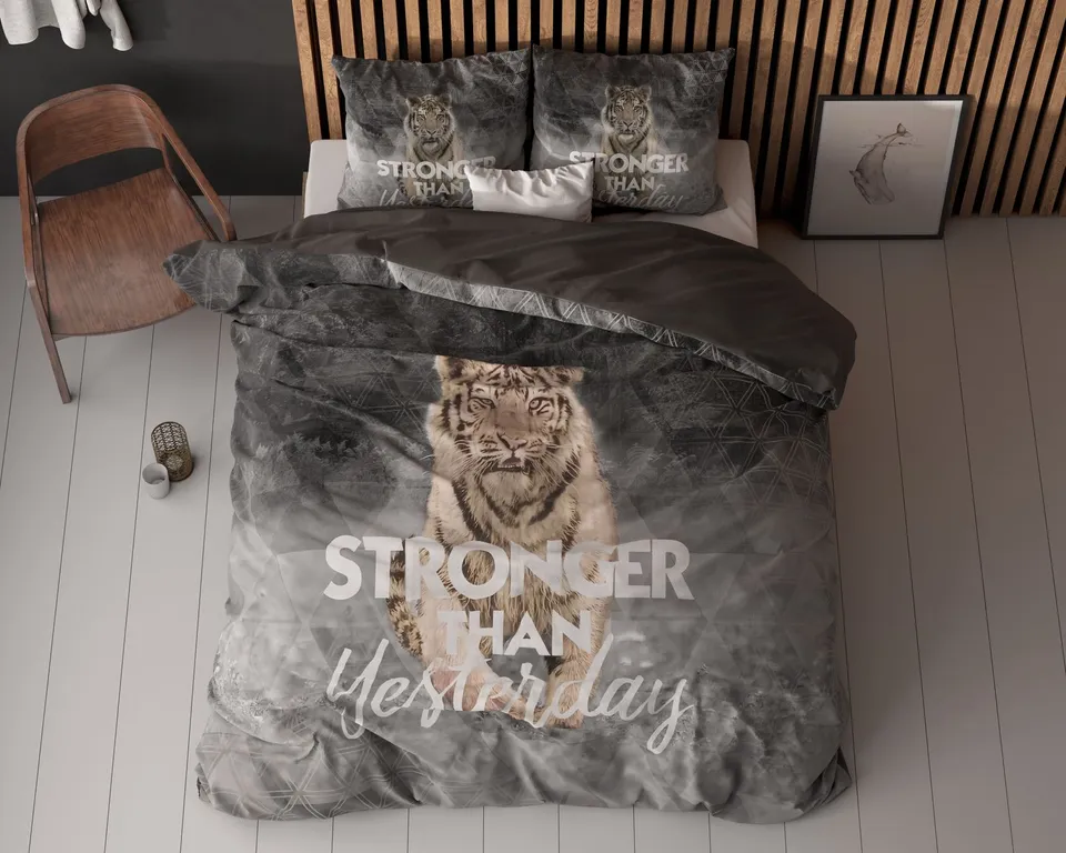 NordDream Stronger Grijs pussilakana 240x200/220 harmaa puuvilla