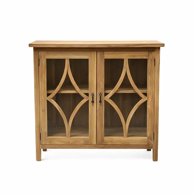 Sasus Verona vitriinisenkki 100x39x94 cm tiikki