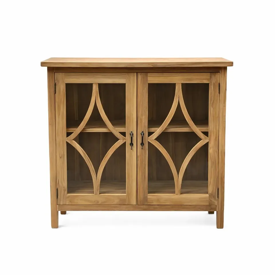 Sasus Verona vitriinisenkki 100x39x94 cm tiikki
