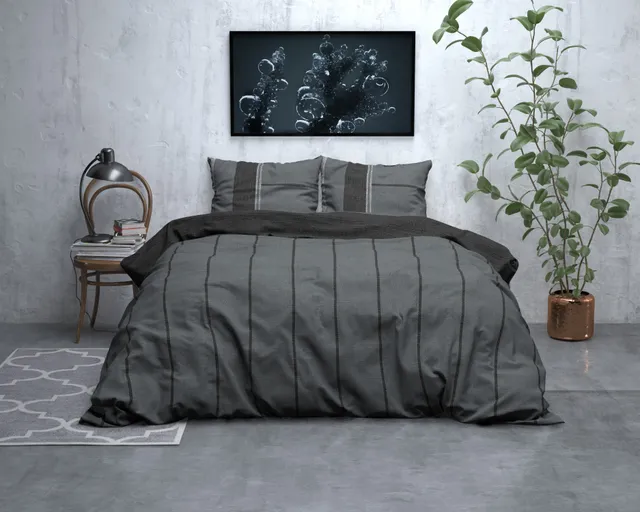 NordDream Flanel Kees pussilakana 240x200 antrasiitti lämmin