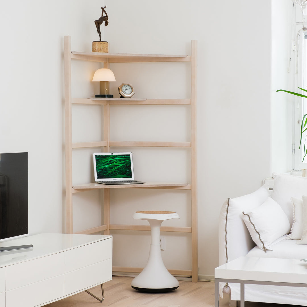 Hima Corner työpiste hylly Natural Birch koivu