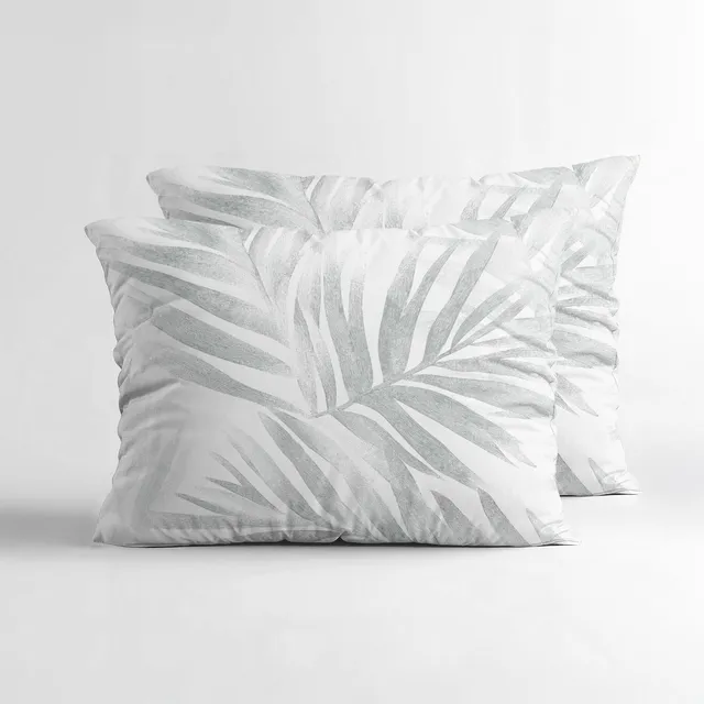 NordDream Lazy Vinto tyynyliinat 60x70 2-pack valkoinen/harmaa