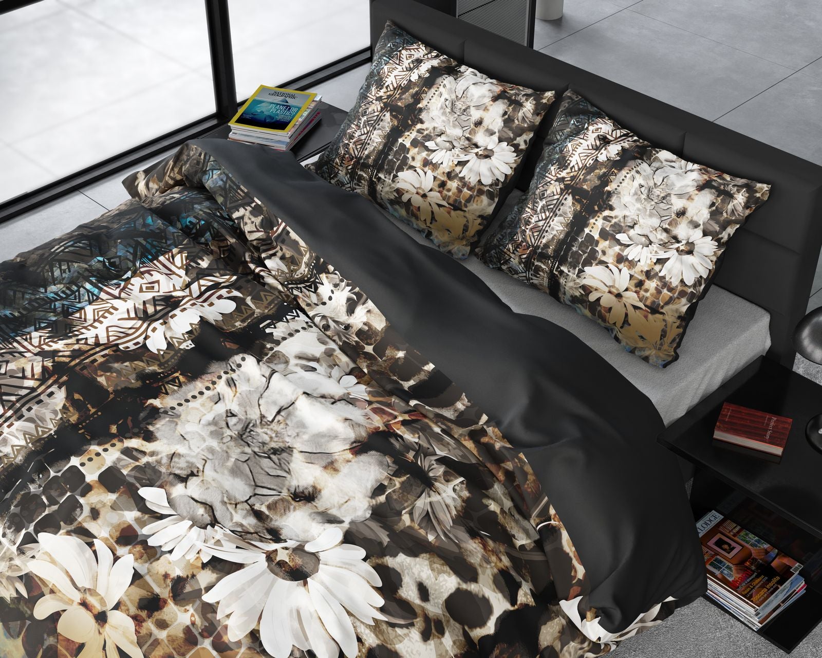 NordDream Wild Satijn Aluna pussilakana multi 200x220 cm satiini