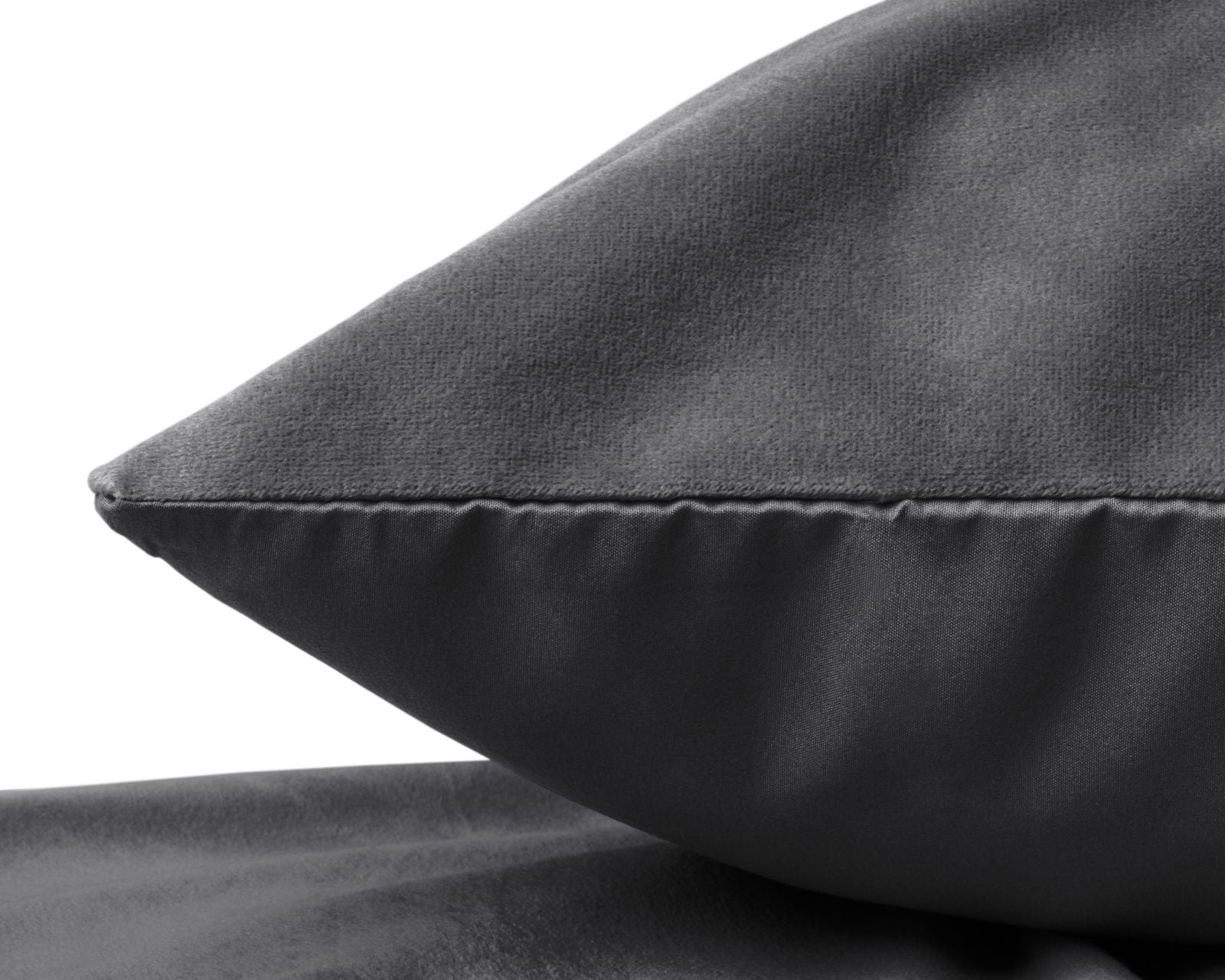 NordSleeps NordDream Velvet tyynyliina 60x70 antrasiitti 2-pack