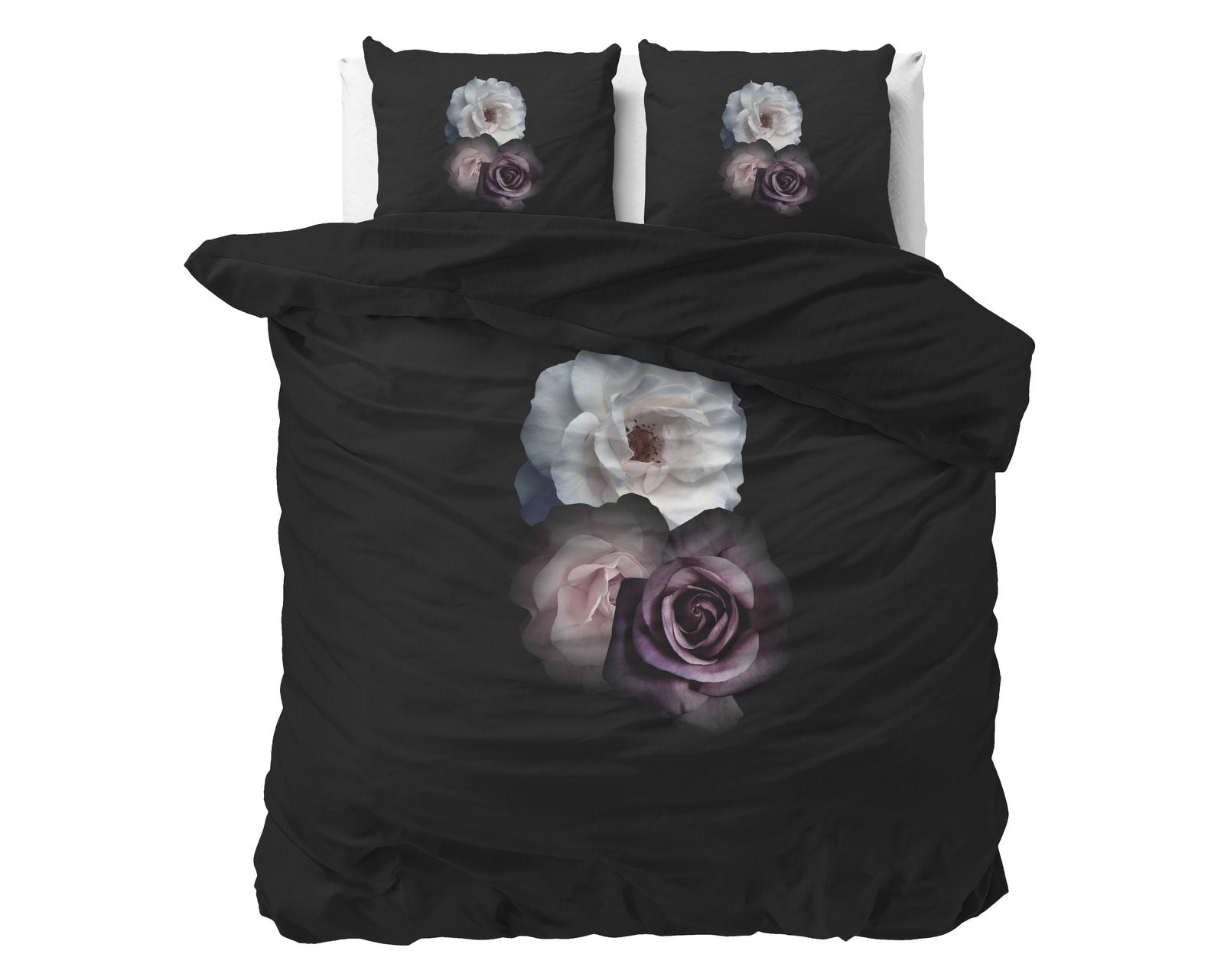 NordDream Essentials pussilakana musta kukka 200x220