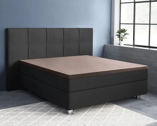NordDream Satijn topper-aluslakana 180x200 taupe satiini