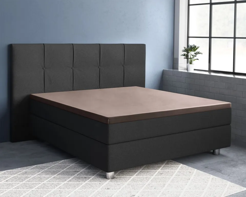 NordDream Satijn topper-aluslakana 180x200 taupe satiini
