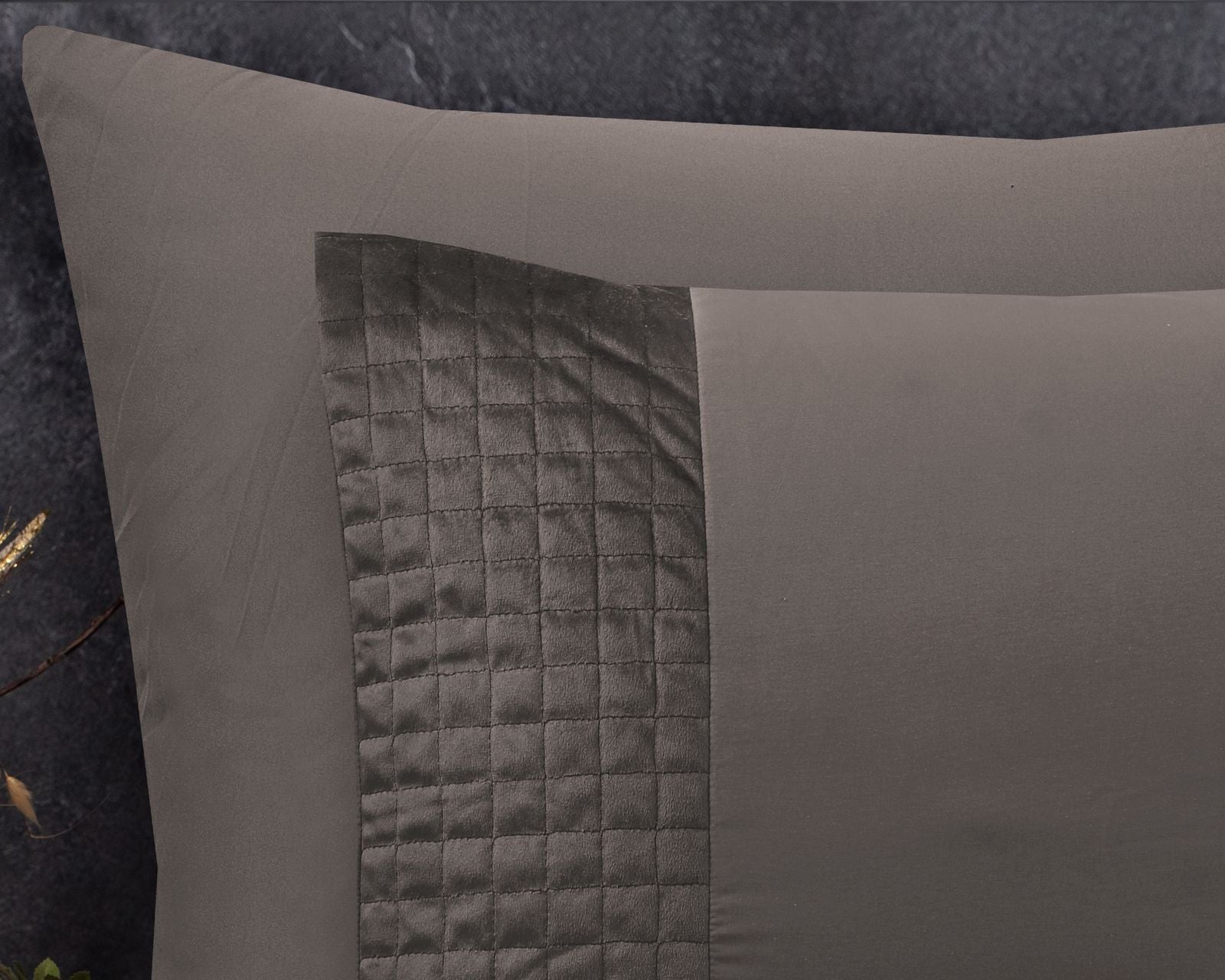 NordDream Velvet Band pussilakana 200x220 taupe sametti