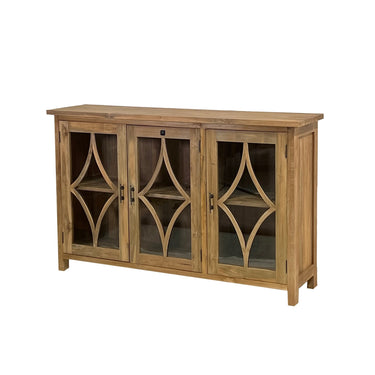Sasus Verona vitriinisenkki kierrätystiikki 150 x 39 x 94 cm