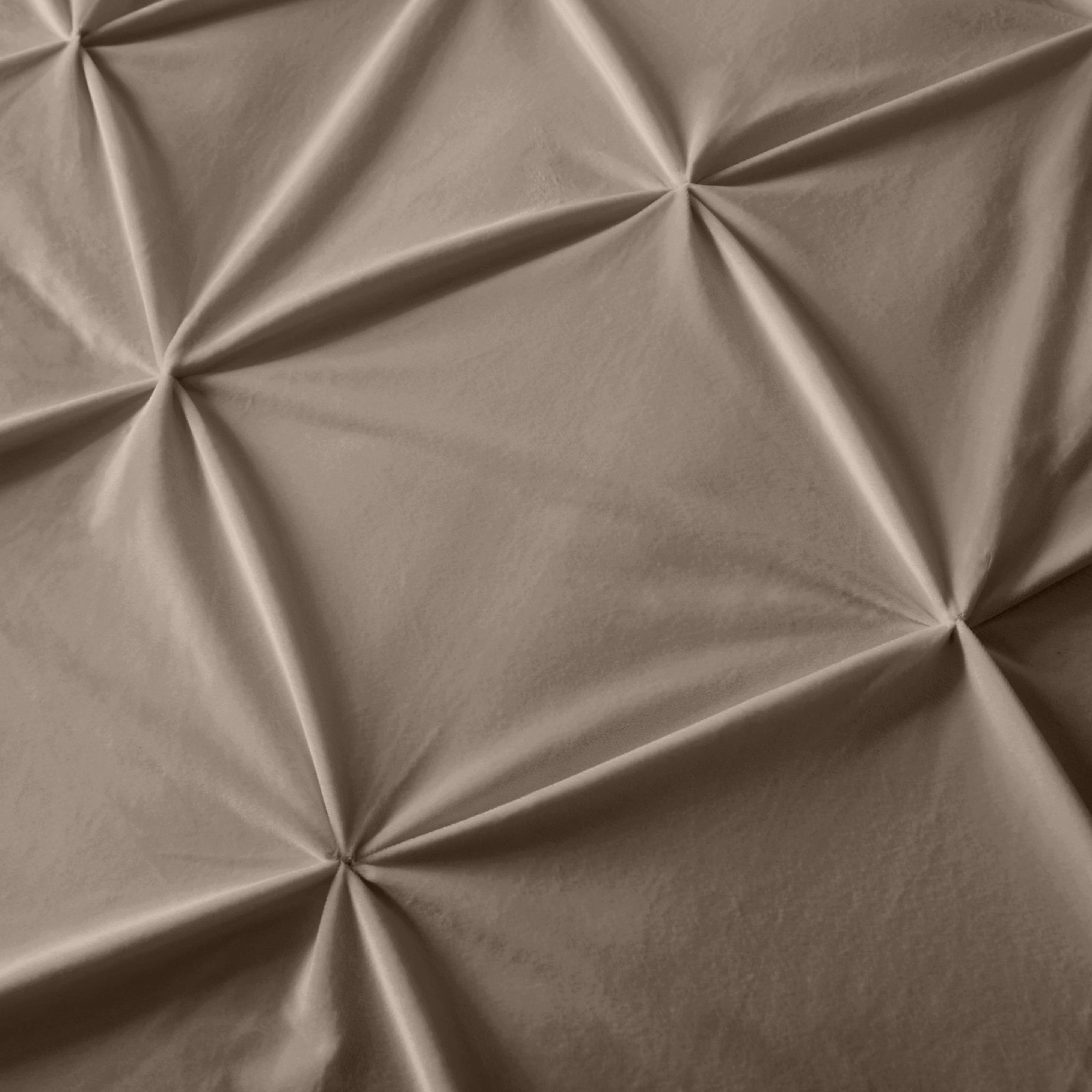 NordDream Velvet Pintuck pussilakana 200x220 taupe sametti