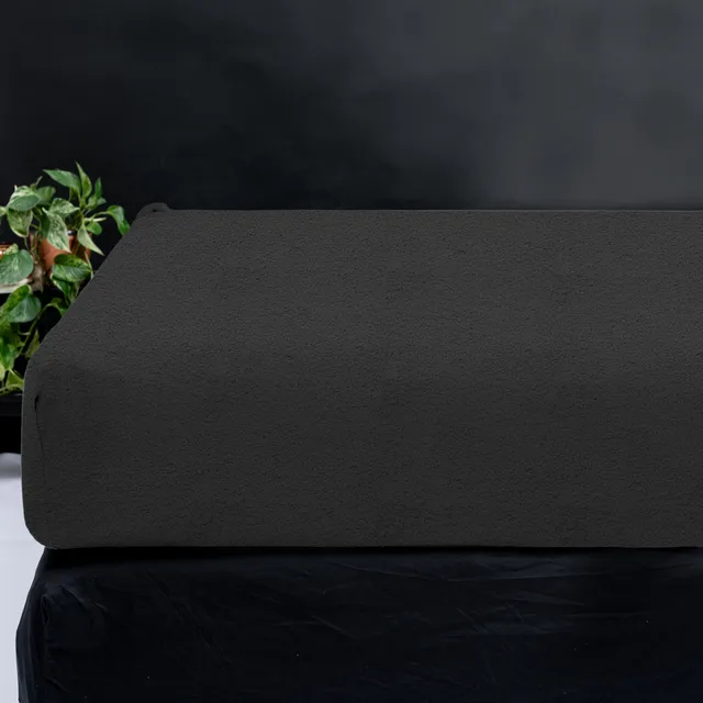 NordDream Teddy muotoonommeltu lakana 90x200 antrasiitti teddy