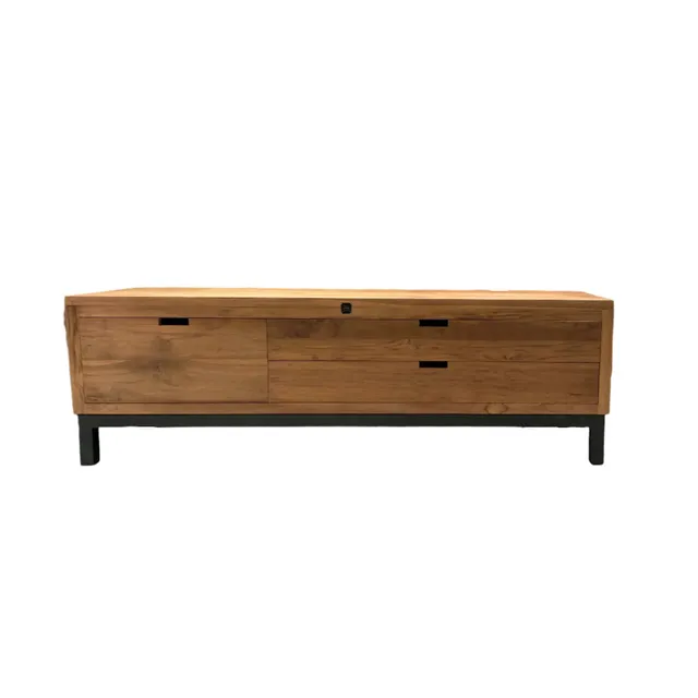 Sasus Cedrik tv-taso 150 cm kierrätystiikki puunvärinen